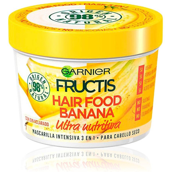 Garnier Fructis Hair Food Banana Maschera Ultra Nutriente 390 Ml Donna