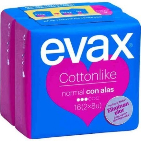 Evax Cottonlike Compresses Ailes Normales 16 Unités Femme