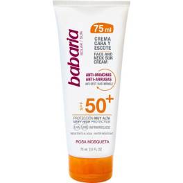 Babaria Fluide Solaire Visage & Décolleté Anti-taches Spf50+ 75 Ml Unisexe