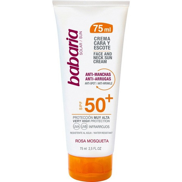Babaria Solar Face & Neck Fluid Anti-stains Spf50+ 75 Ml Unisex
