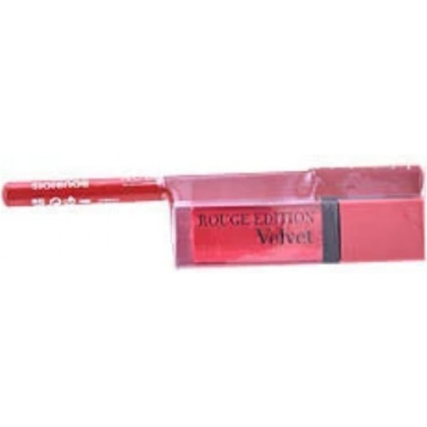 Bourjois Rouge Edition Velvet Lipstick 13+Contour Lipliner 6 Free Women