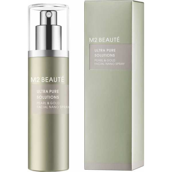 M2 Beauté Ultra Pure Solutions Pearl & Gold Facial Nano Spray 75 Ml Femme