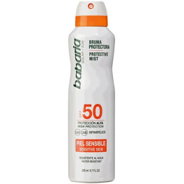 Babaria solare pelle sensibile nebbia protettiva spf50 200 ml unisex