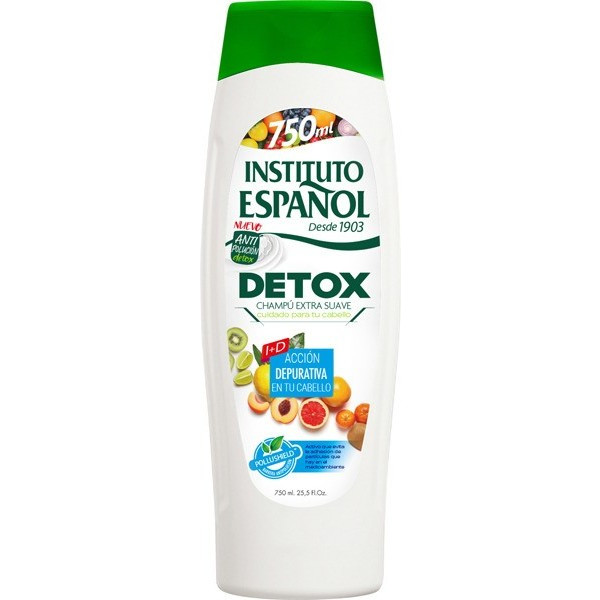 Spaans Instituut Depurative Detox Extra Smooth Shampoo 750 Ml Unisex