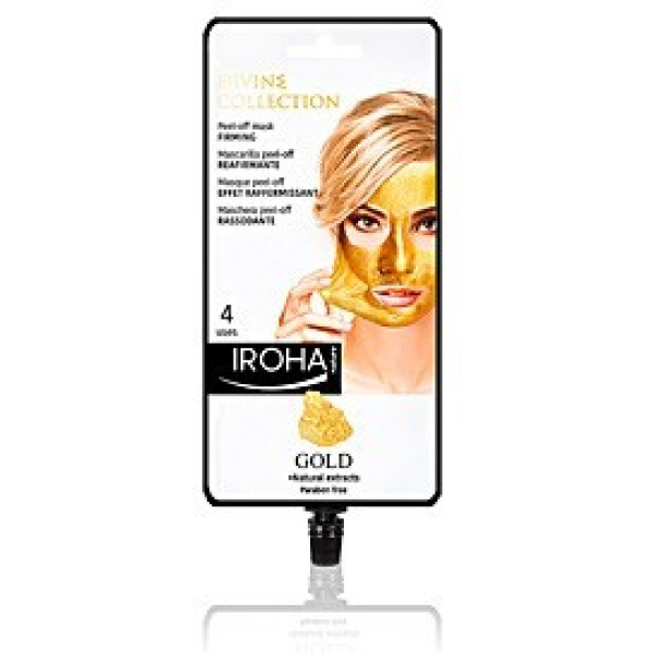 Iroha Nature Gold Peel-off Firming Mask 4 Gebruiksvrouwen