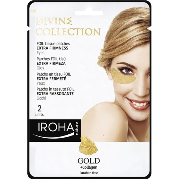 Iroha Nature Gold Tissue Eye Patches Extra Fermezza 2 Pezzi Donna