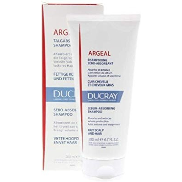 Ducray Argeal Shampoo Seboassorbente Capelli&Capelli Grassi 200 Ml Unisex