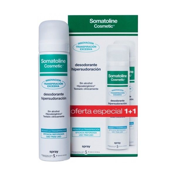 Somatoline Cosmetic Desodorante Hipersudoración 2 botes x 125 ml
