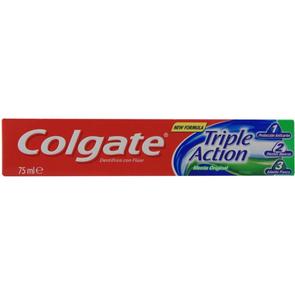 Colgate Triple Action Original Menthe Dentifrice 75 Ml Unisexe