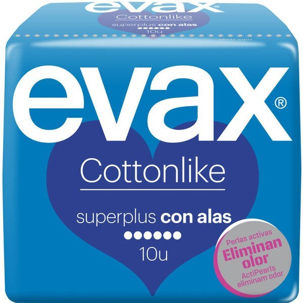 Evax Cottonlike comprimeert Super Plus Wings 10 Units Woman