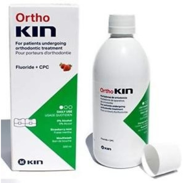 KIN Ortho bain de bouche fraise-menthe 500 ml unisexe