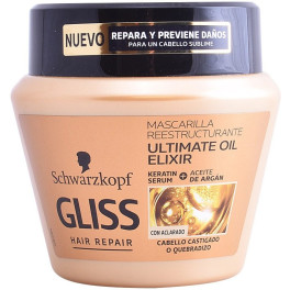 Schwarzkopf Gliss Ultimate Oil Elixir Mascarilla 300 Ml Mujer