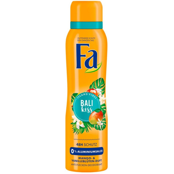 Fa Bali Kiss Mango & Vainilla Deodorant Vaporizador 200 Ml Mujer