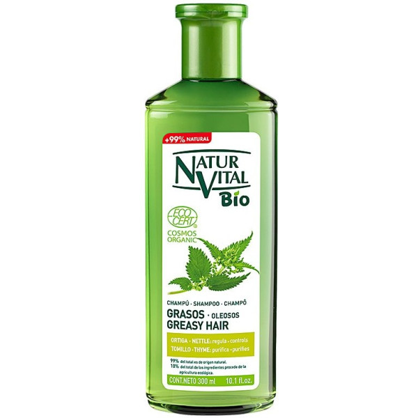 Naturaleza Y Vida Shampoing Bio Ecocert Cheveux Gras 300 Ml Unisexe