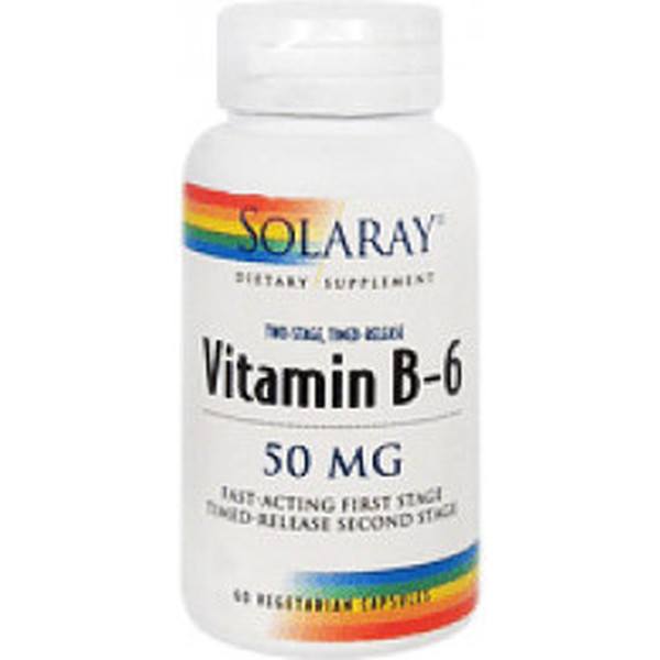 Solaray Vitamina B 6 50 Mg 60 Capsulas