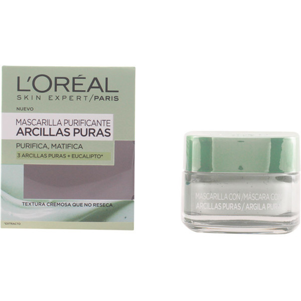 L\'oreal Pure Clays Zuivert en mattert Eucalyptus 50 ml Woman
