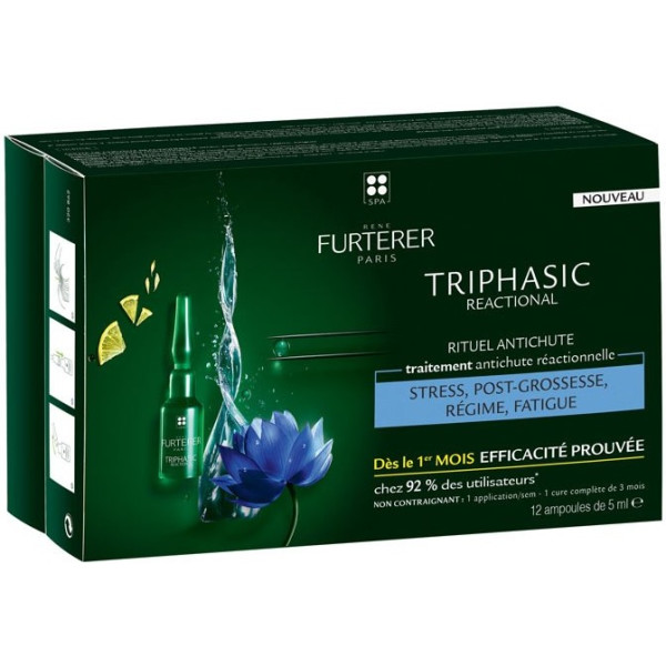 Rene Furterer Tratamiento de pérdida anti-cabello trifásico RF80 12 viales unisex