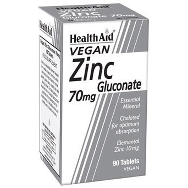 Gluconato de Zinco Health Aid 90 Tabs