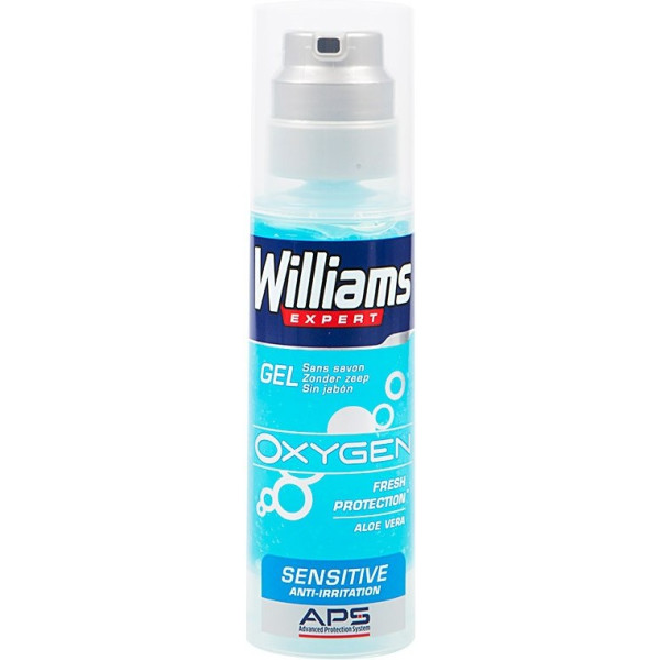 Williams Expert Oxygen Gel Afeitar Piel Sensible 150 Ml Hombre