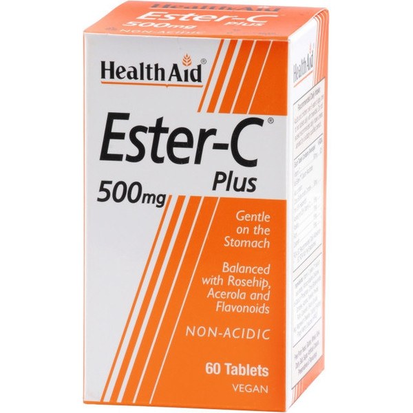 Health Aid Ester C Plus 500 Mg 60 Comp