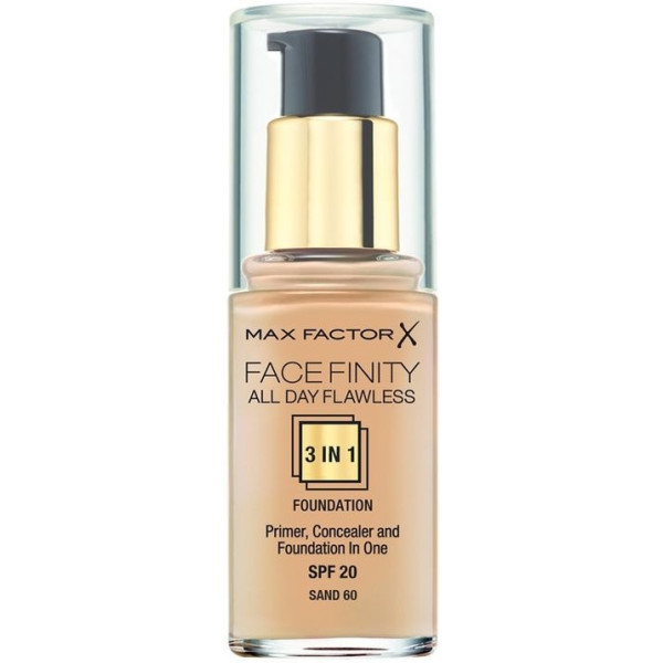 Base Max Factor Facefinity All Day Flawless 3 em 1 80-bronze para mulheres