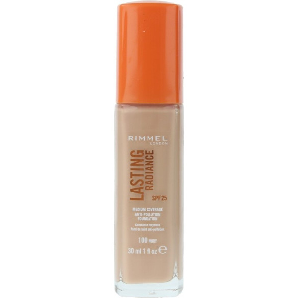 Rimmel London Lasting Radiance Foundation Spf25 100-ivory Mujer