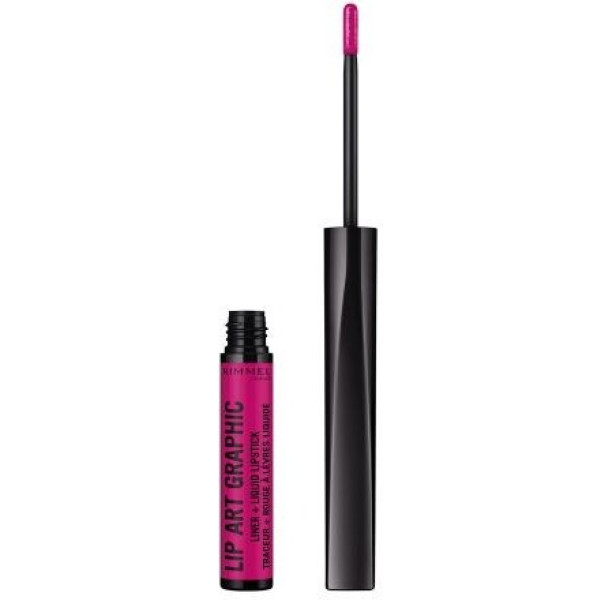 Rimmel London Lip Art Graphic Liner&liquid Lipstick 220-vandal Mujer