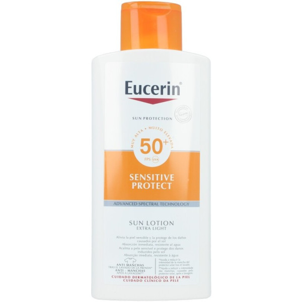 Eucerin Sensitive Protect Lotion Solaire Extra Légère Spf50+ 400 ml