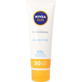 Nivea Sun Visage Sensible Spf50 50 Ml Unisexe