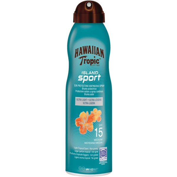 Hawaiian Island Sport Spray ultraleggero Spf15 220 ml unisex