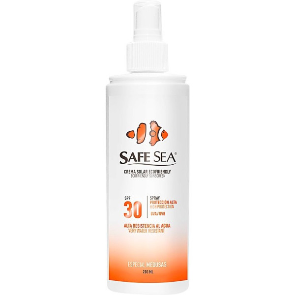 Safe Sea Crema Solar Ecofriendly Especial Medusas Spf30 Vaporizador 200 Ml Unisex