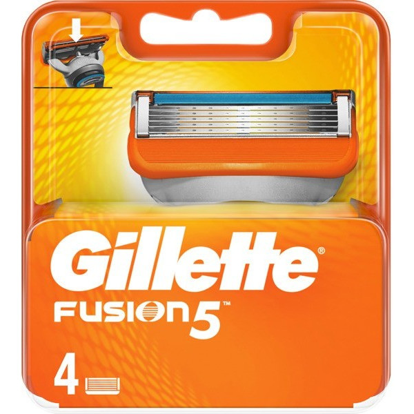 Gillette Fusion Charger 4 Recharges Homme