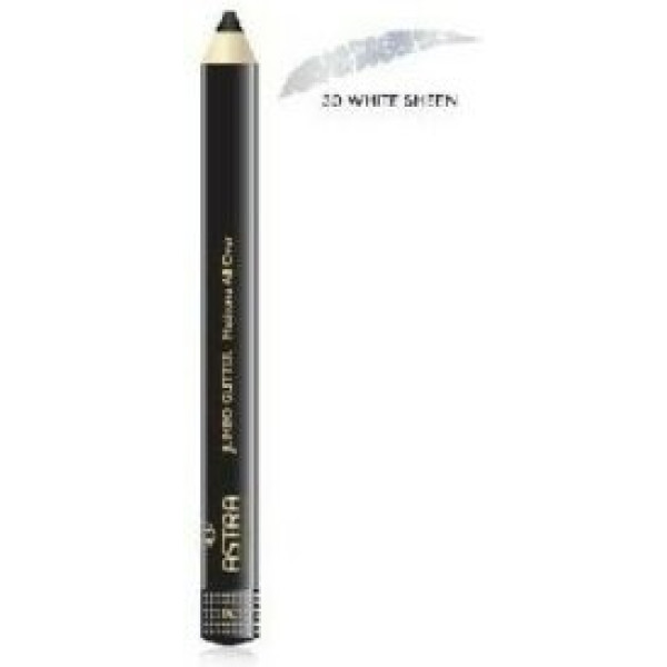 Astra Jumbo Glitter Eyeshadow 30 White Sheen 3gr