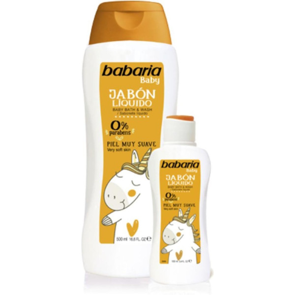 Babaria Baby Gel De Baño Piel Muy Suave 600ml + Mini Gel De Baño 100ml