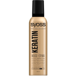 Syoss Queratina Flexível Mousse E Brilho 250 ml Feminino