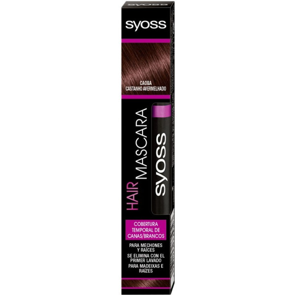 Syoss Hair Mascara Temporäre Abdeckung Mahagoni 16 ml Frau