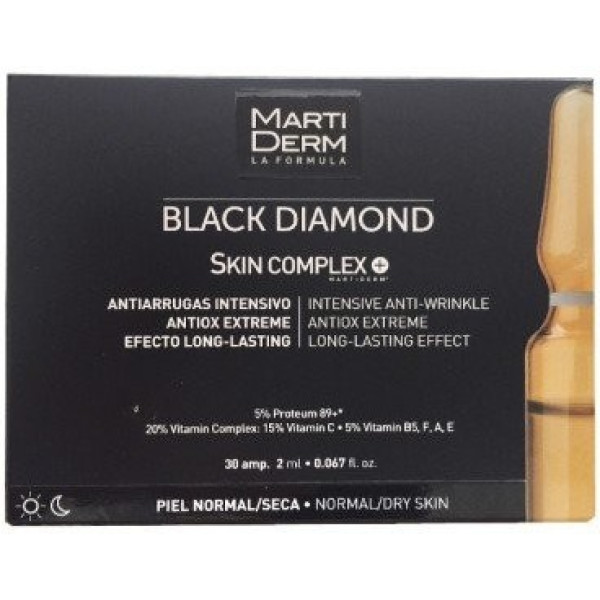 Martiderm Black Diamond Intensif Anti-rides Ampoules 30 X 2 Ml Unisexe