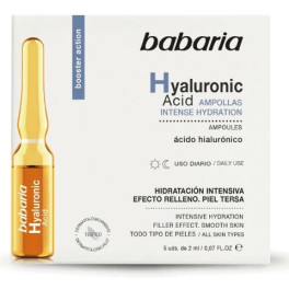 Babaria Acide Hyaluronique Ampoules Hydratation Intense 5 X 2 Ml Femme