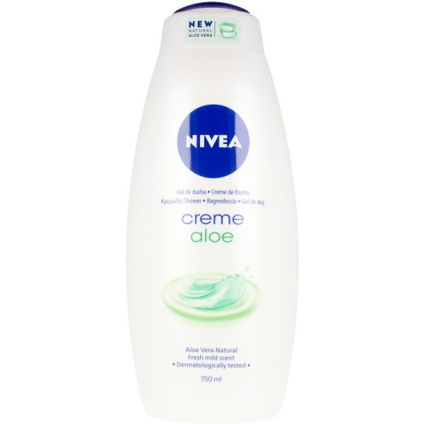 Nivea Creme Fresh Aloe Gel Shower Cream 750 ml unissex