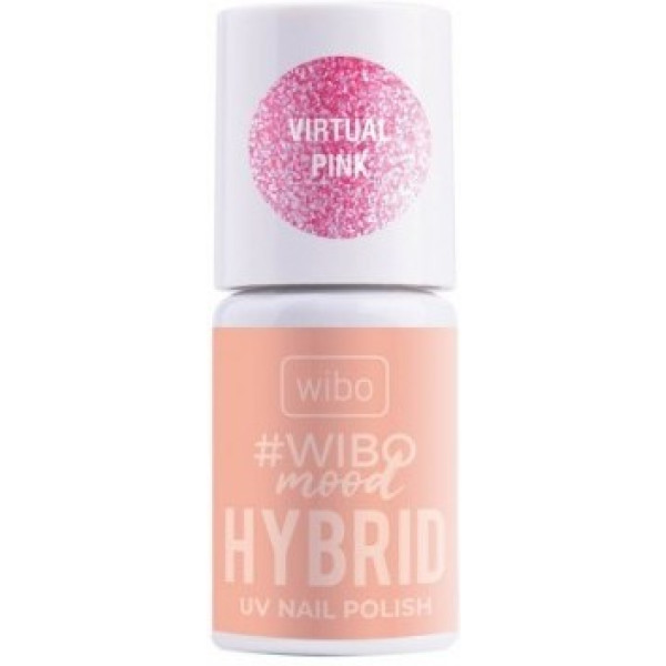 Smalto UV per unghie ibrido Wibo Mood 4 Virtual Pink
