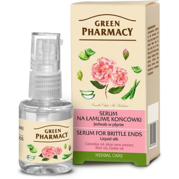 Green Pharmacy Liquid Silk Serum For Brittle Ends 30ml