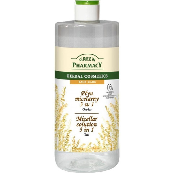 Green Pharmacy Micellar Solution 3 In1 With Oat 500ml