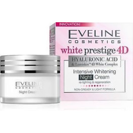 Eveline White Prestige 4d Hyaluronic Acid Intensive Whitening Night Cream 50ml