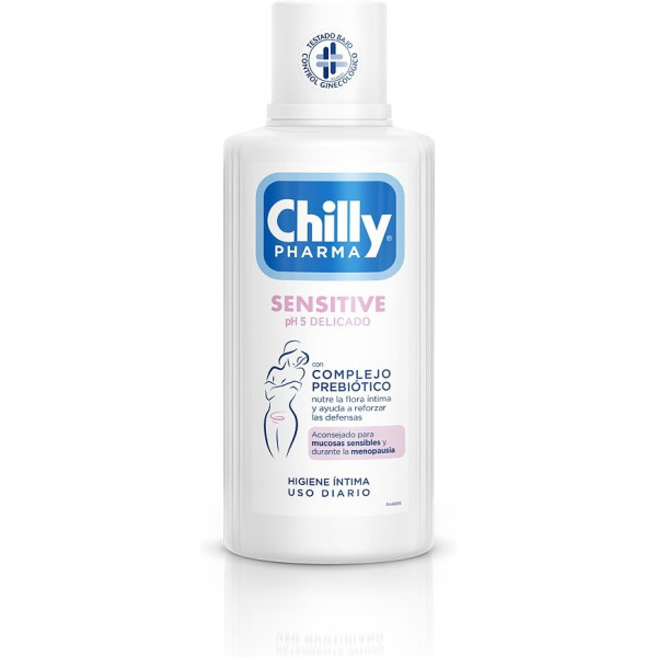 Chilly Pharma Sensitive Gel Íntimo Ph 5.0 450 ml Feminino
