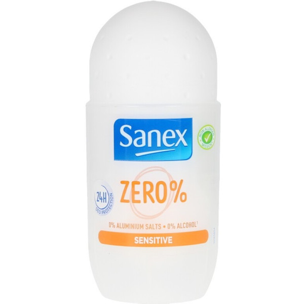 Sanex Zero% Sensitive Déodorant Roll-on 50 Ml Unisexe
