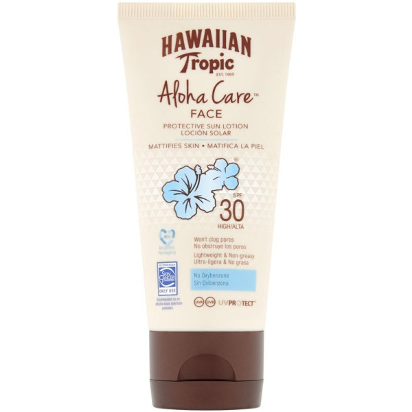 Hawaiian Aloha Care Face Sun Lotion LSF 30 90 ml Unisex