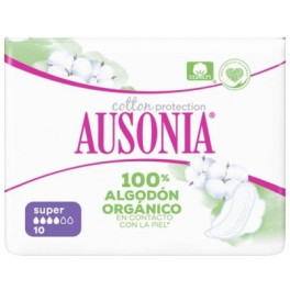 Ausonia Bio Compresses Super Wings 10 Unités Femme