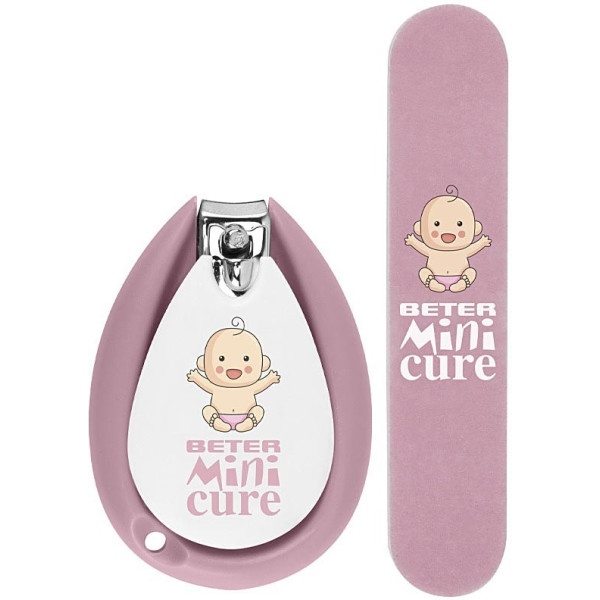 Beter Mini Cure Cuidados com as Unhas de Bebê Rosa Lote 2 Peças Unissex