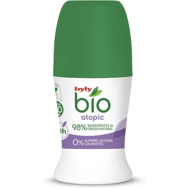 Byly Bio Natural 0% Atopische Deodorant Roll-on 50 Ml Unisex