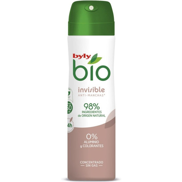 Byly Bio Natural 0% Déodorant Invisible Spray 75 Ml Unisexe